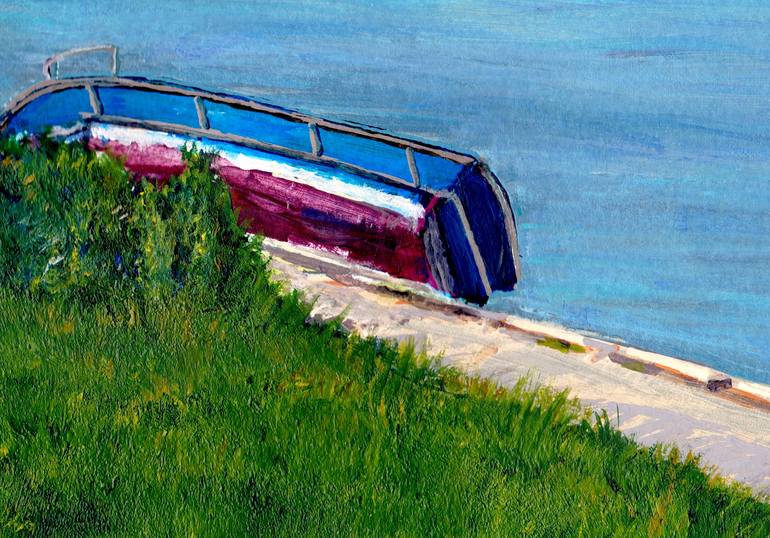 Original Boat Painting by Melanie Watson