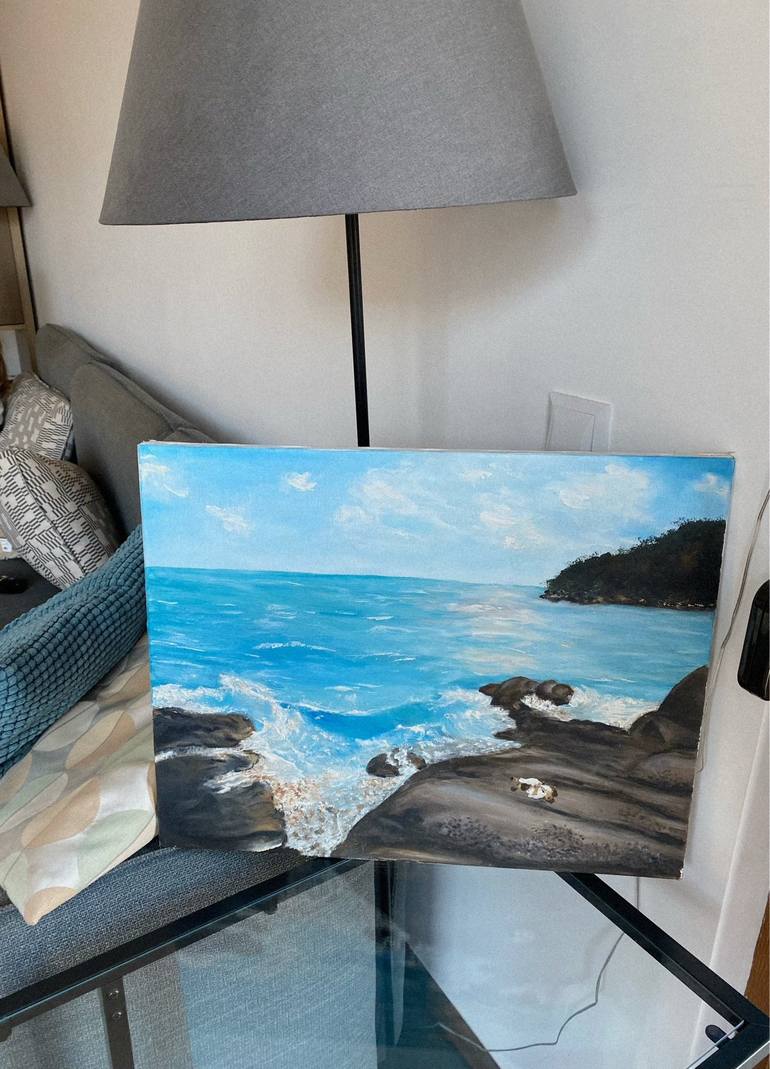 Original Impressionism Beach Painting by Maryna Panasenko