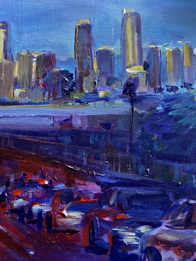 Original Impressionism Cities Painting by Jonathan Abelardo