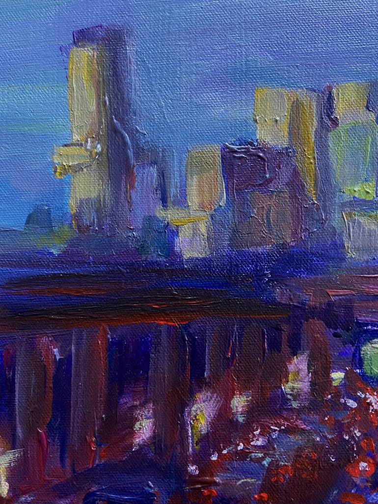 Original Impressionism Cities Painting by Jonathan Abelardo