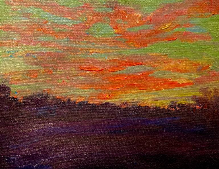 Socal Sunset Painting by Jonathan Abelardo | Saatchi Art