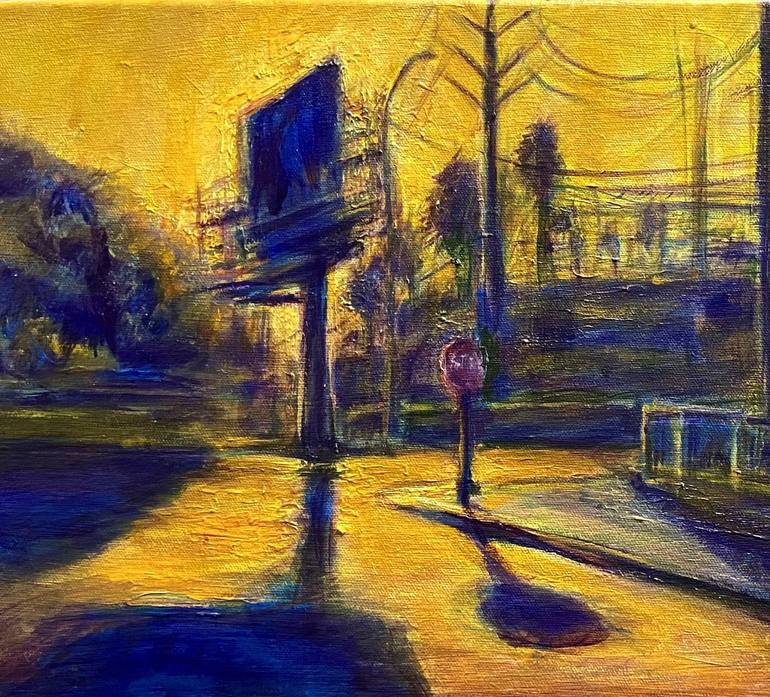 Original Impressionism Cities Painting by Jonathan Abelardo