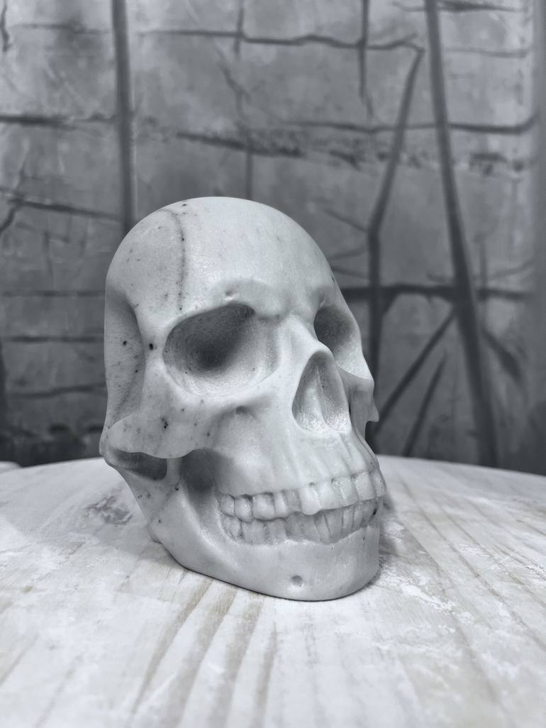 Original Realism Mortality Sculpture by Kaleb Allen