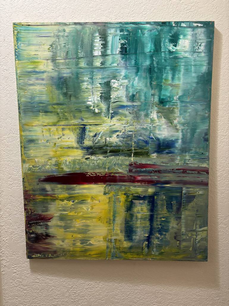Original Abstract Expressionism Abstract Painting by Alexander Starr
