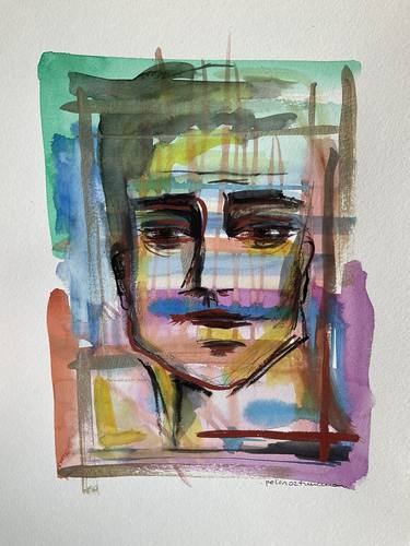 Print of Abstract Portrait Paintings by Pelin Öztunçman