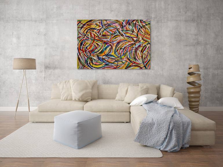 Original Abstract Painting by Eduardo Escapite