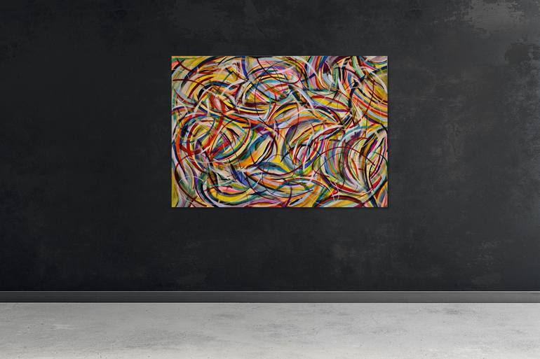 Original Abstract Painting by Eduardo Escapite