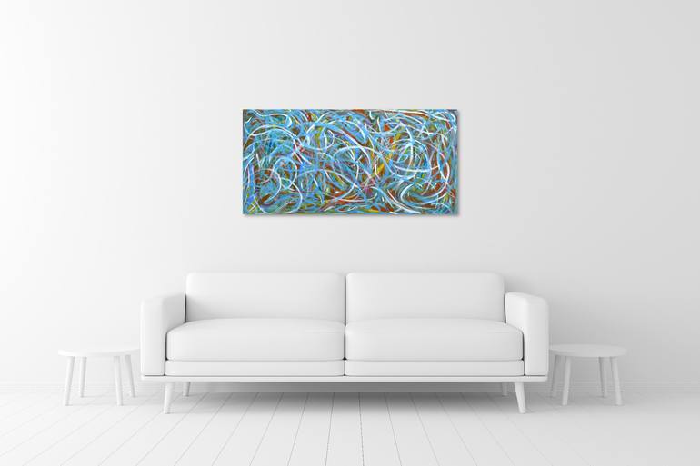 Original Abstract Expressionism Abstract Painting by Eduardo Escapite
