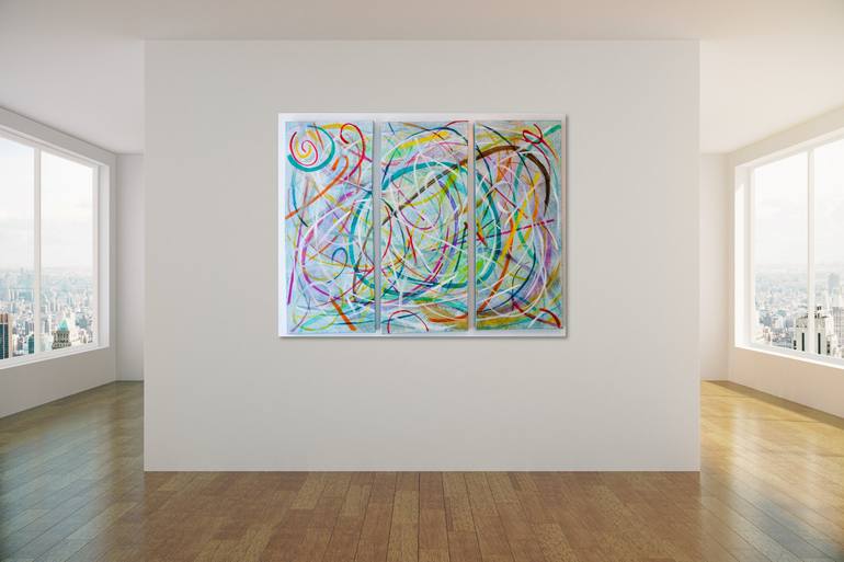 Original Abstract Painting by Eduardo Escapite