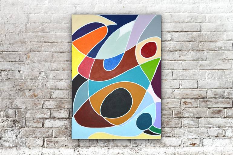 Original Abstract Painting by Eduardo Escapite