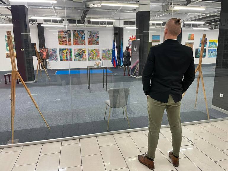 Original Abstract Painting by Alex Rus Art