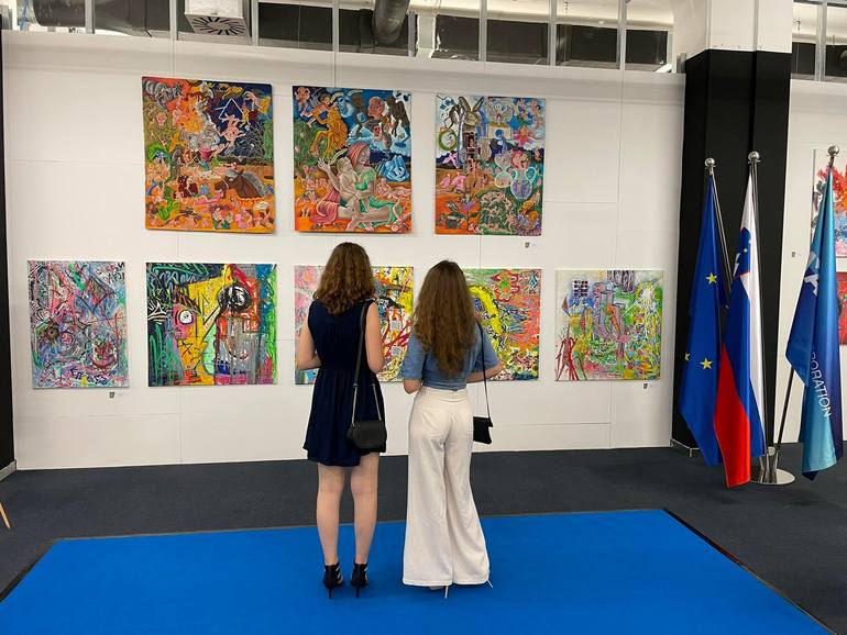 Original Abstract Painting by Alex Rus Art