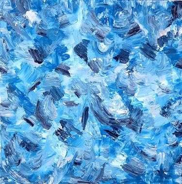 Original Abstract Expressionism Abstract Painting by Anda Neimane