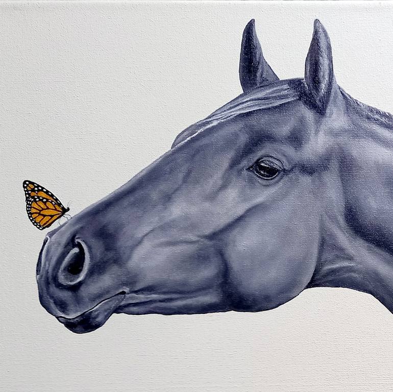 Original Contemporary Horse Painting by Victoria Piccottini