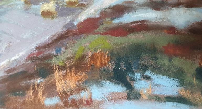 Original Impressionism Landscape Drawing by Anna Godes