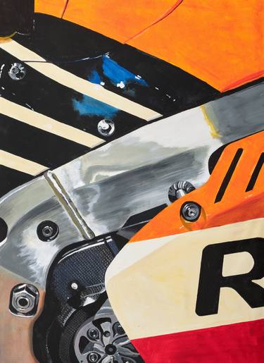 Print of Figurative Motorcycle Paintings by Paul Harrison