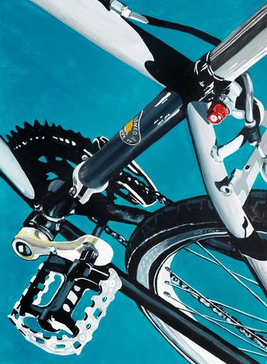 Print of Figurative Bicycle Paintings by Paul Harrison
