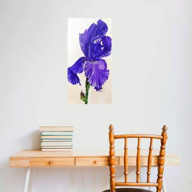 Print of Realism Botanic Paintings by Purple Brush by Sneha