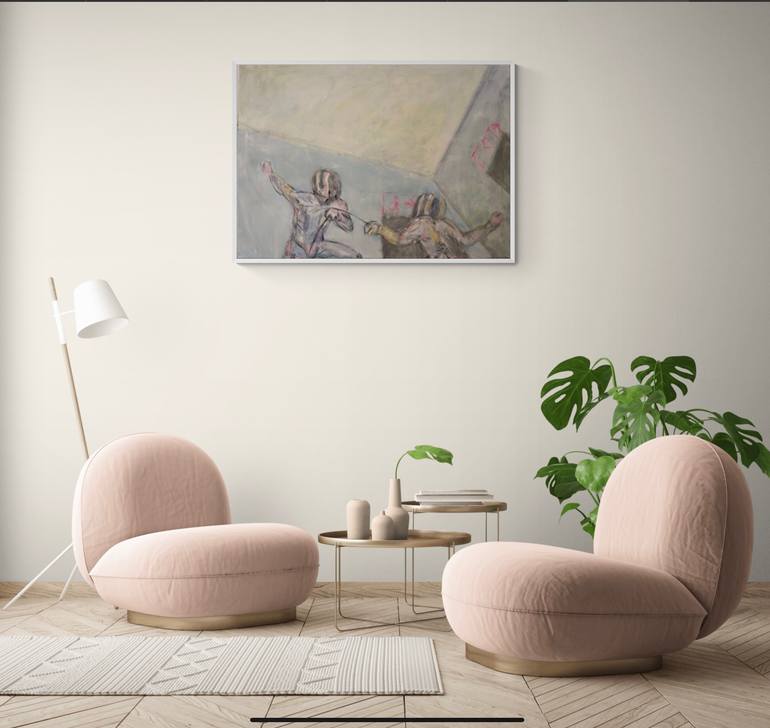 Original Contemporary People Painting by Anna  Pimenta Rivera