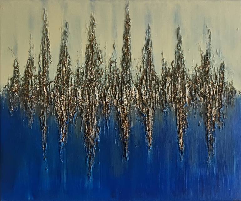 Original Art Deco Abstract Painting by Rafal Janikowski