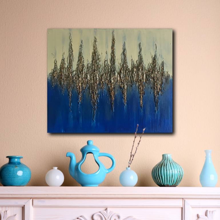 Original Art Deco Abstract Painting by Rafal Janikowski