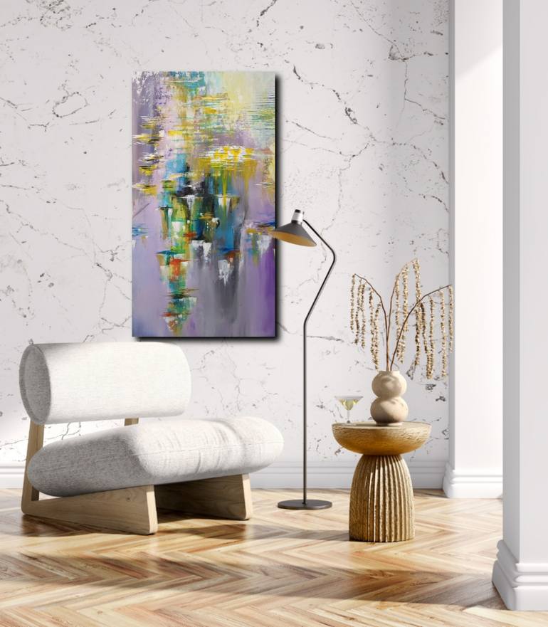 Original Art Deco Abstract Painting by Rafal Janikowski