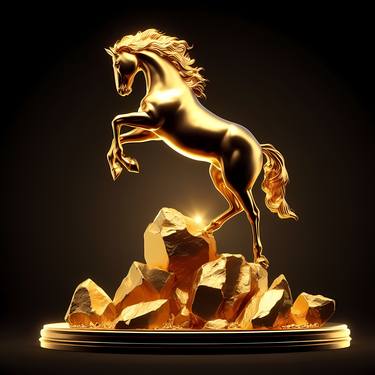 Horse on Gold Mountain thumb