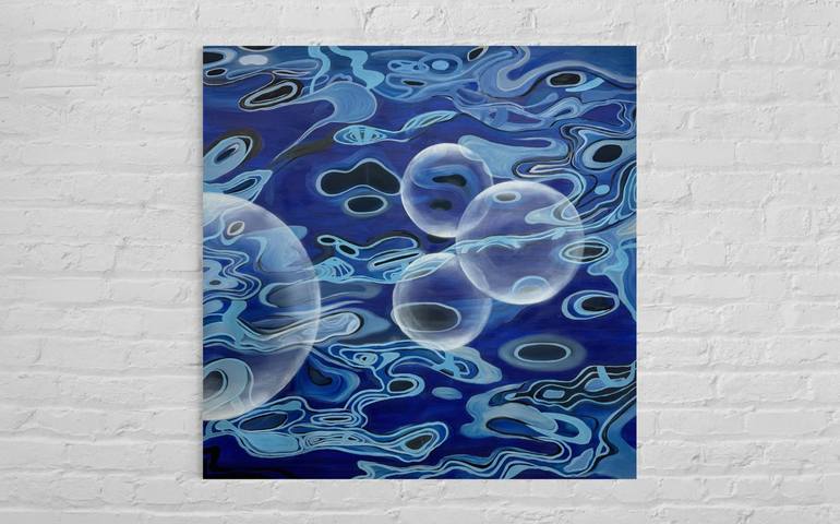 Original Abstract Water Painting by Angela Wichmann