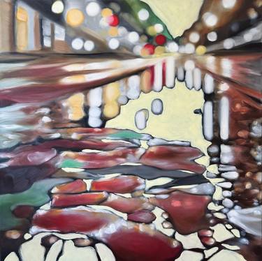 Original Abstract Expressionism Landscape Painting by Angela Wichmann