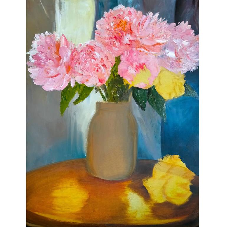 Original Impressionism Floral Painting by Sasha Savona