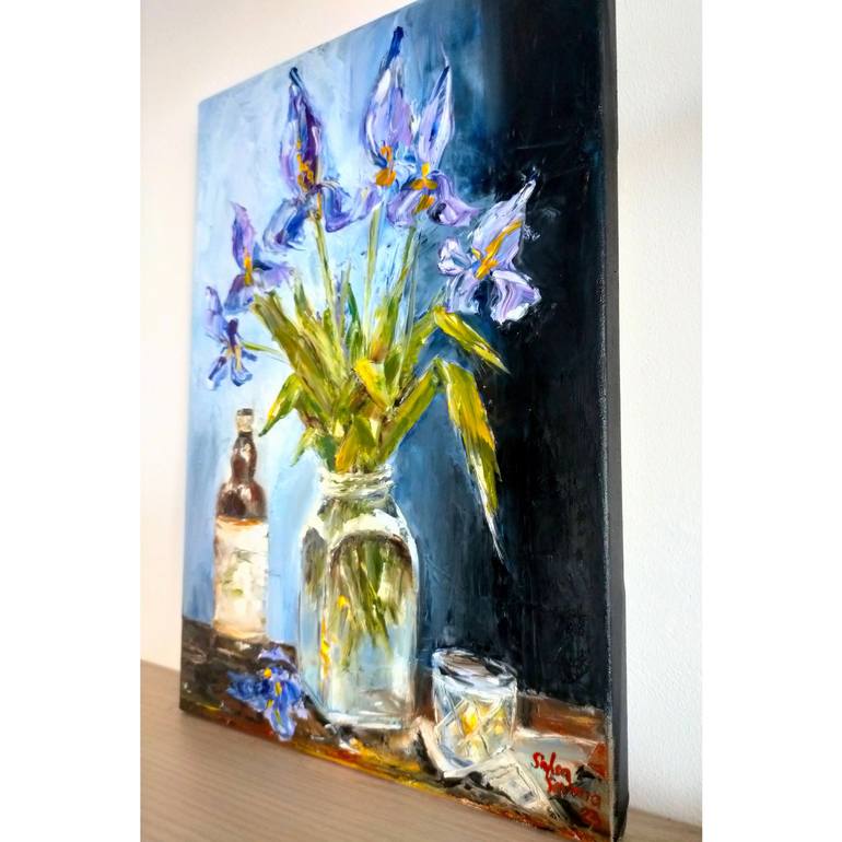 Original Modern Floral Painting by Sasha Savona