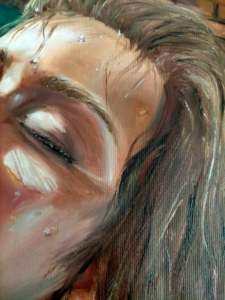 Original Expressionism Women Painting by Sasha Savona