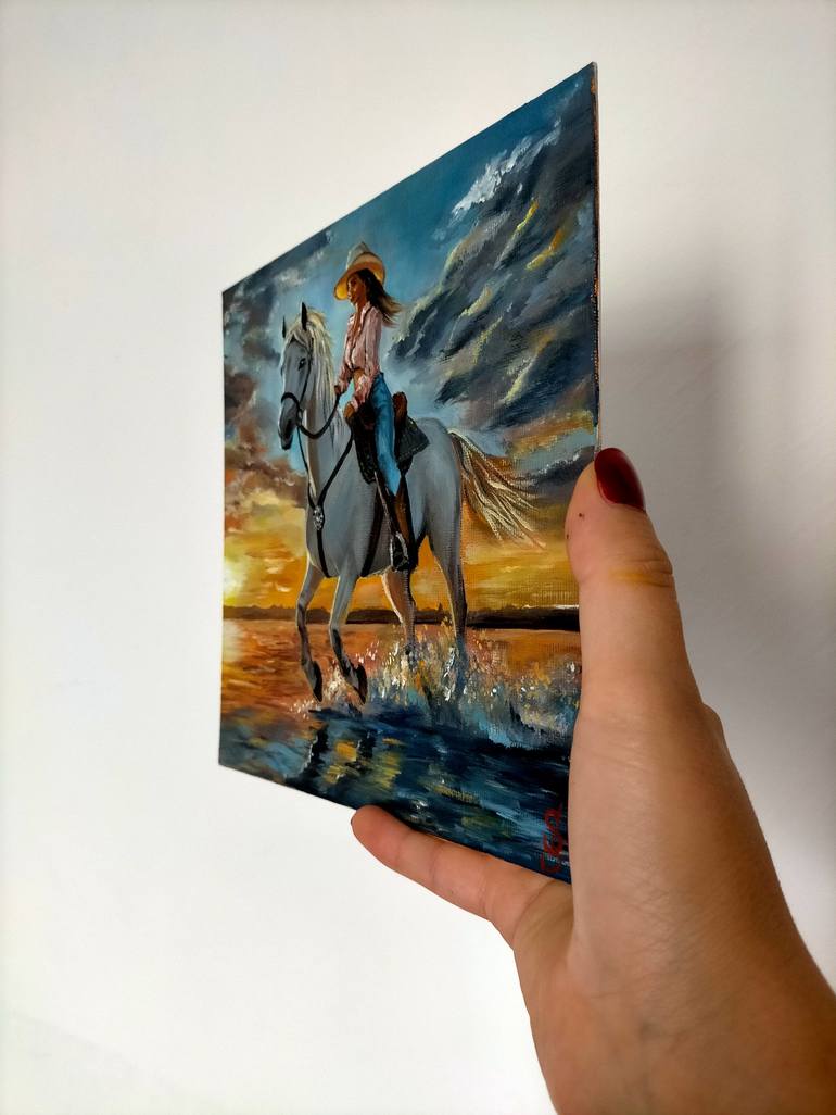 Original Figurative Horse Painting by Sasha Savona