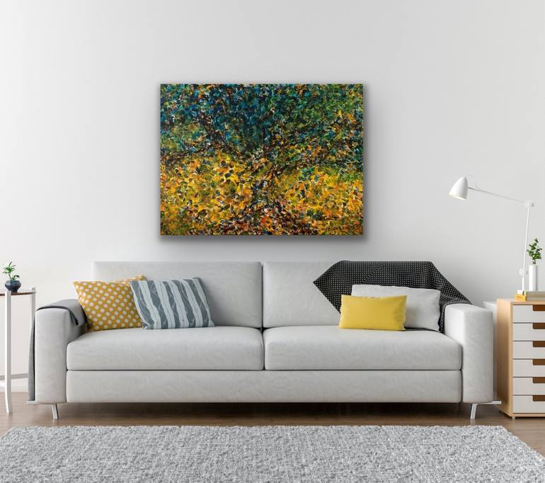 Original Abstract Tree Painting by Darryl Grant