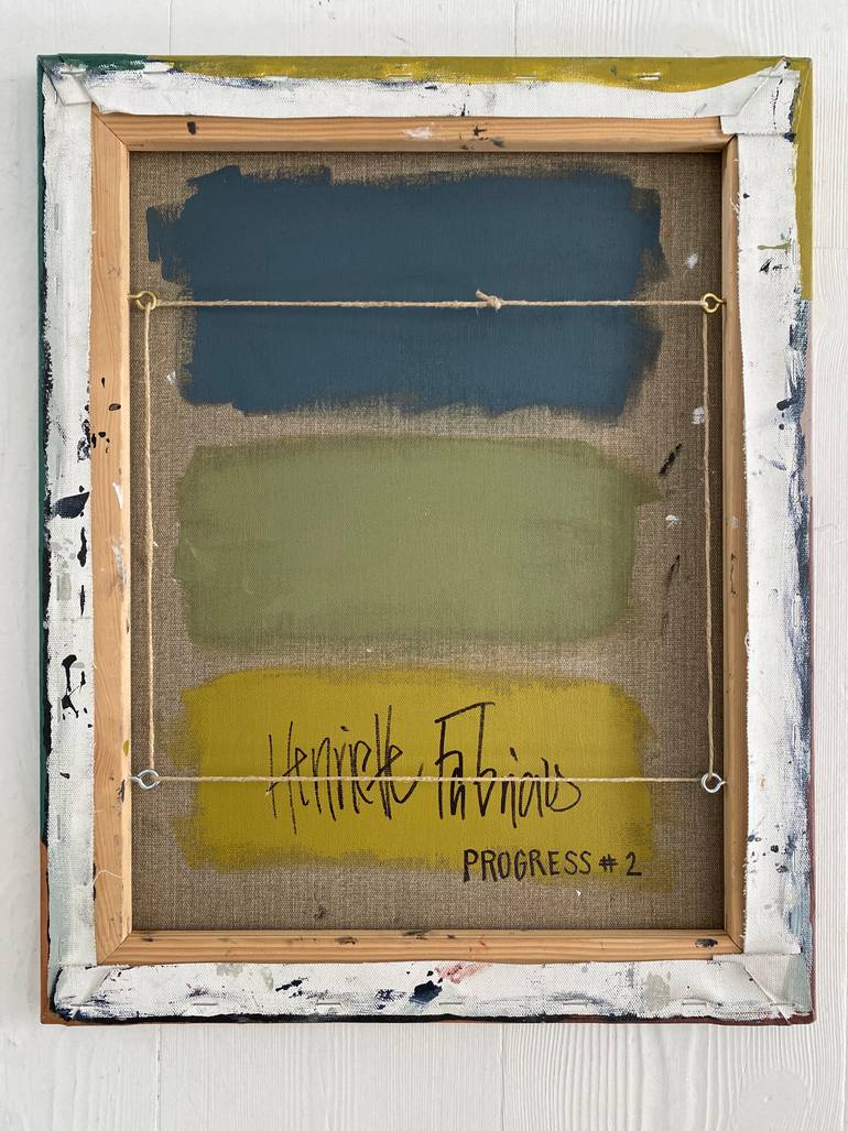 Original Abstract Geometric Painting by Henriette Fabricius