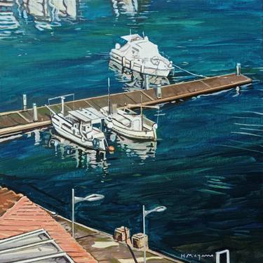 Original Boat Paintings by H MOYANO