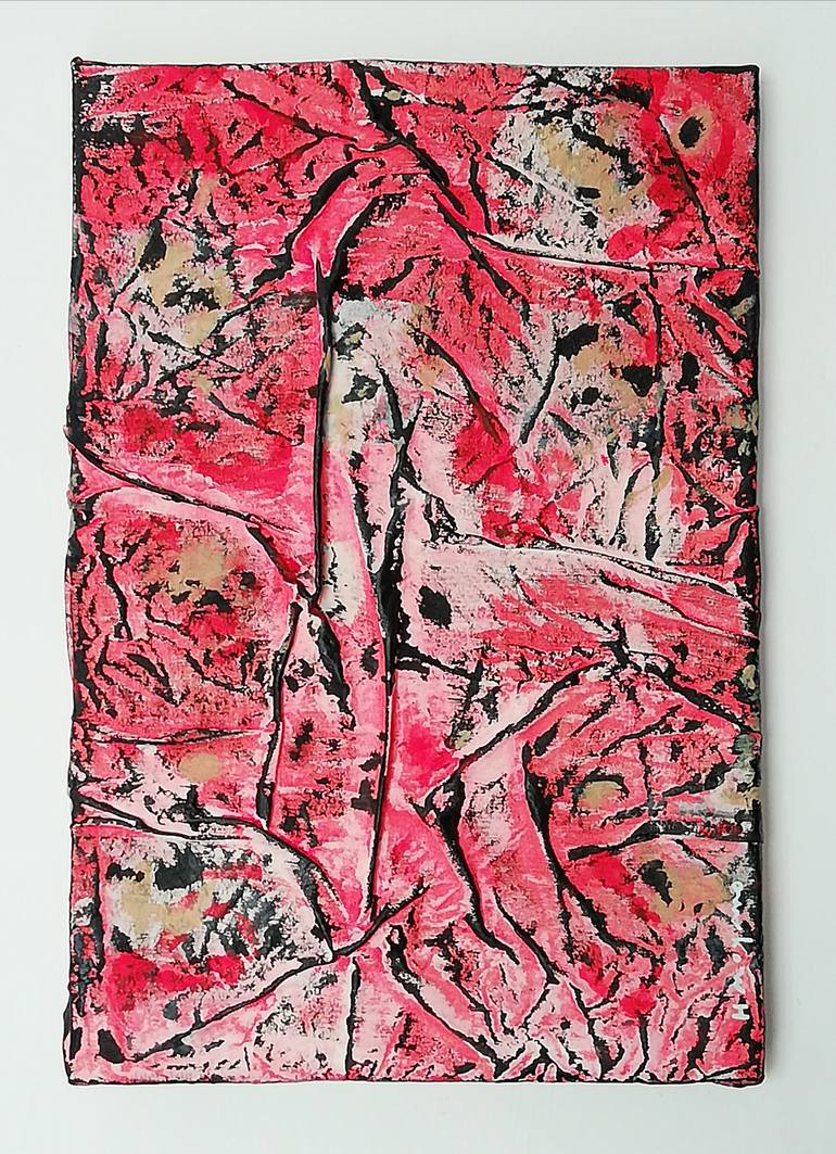 Original Abstract Expressionism Abstract Painting by H Moyano
