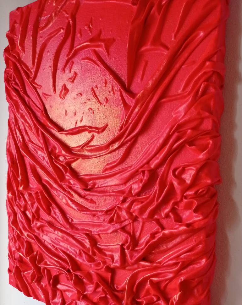 Original Abstract Expressionism Abstract Painting by H Moyano