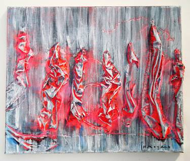 Original Abstract Expressionism Abstract Paintings by H MOYANO