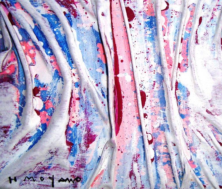 Original Abstract Painting by H MOYANO
