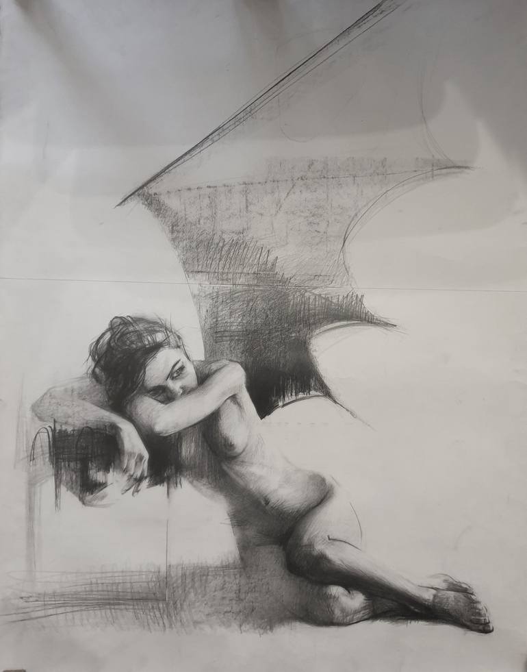 Original  Drawing by olga brink art