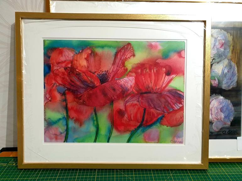 Original Expressionism Botanic Painting by Olga Brink