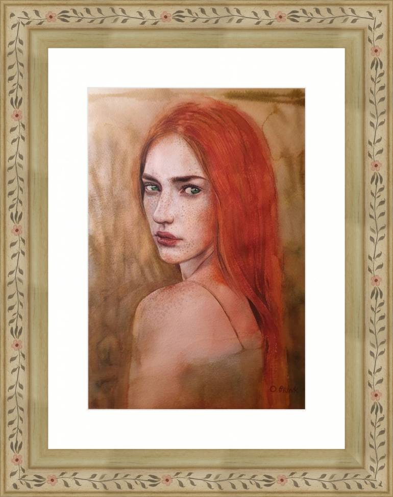 Original Fine Art Women Painting by Olga Brink