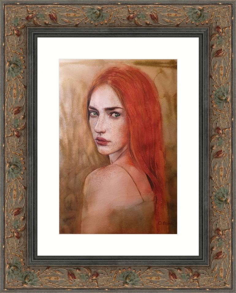 Original Fine Art Women Painting by Olga Brink