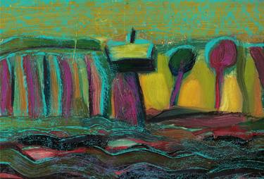 Print of Abstract Expressionism Landscape Paintings by Olga Brink