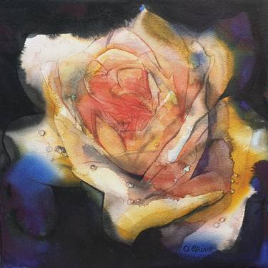 Original Abstract Floral Paintings by Olga Brink