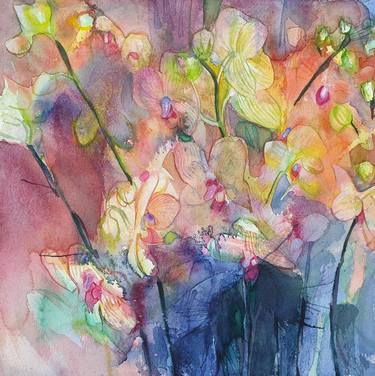Print of Floral Paintings by Olga Brink