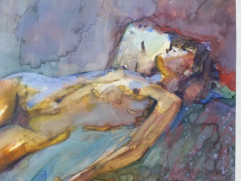 Original Contemporary Women Painting by Olga Brink Art