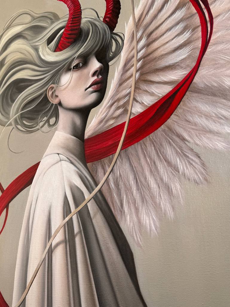 Original Surrealism Women Painting by Ilona Vasileva