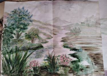 Original Landscape Drawings by Jozefa Mlekuz